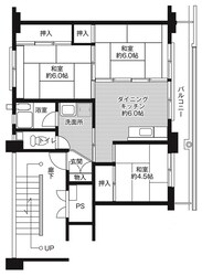 ビレッジハウス山岡1号棟 (204号室)の物件間取画像